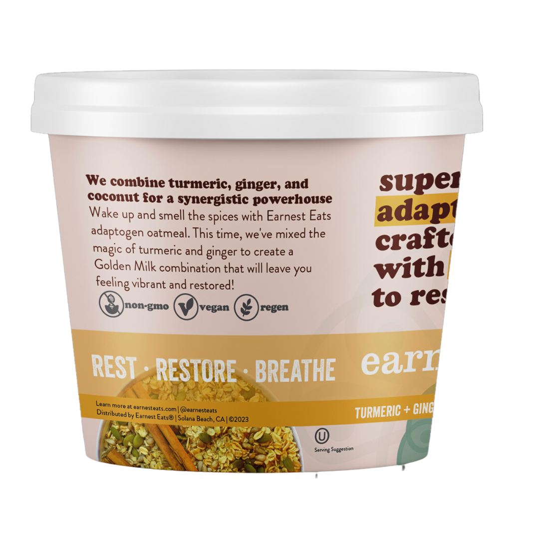 Golden Milk Superfood Adaptogen Oatmeal Cups