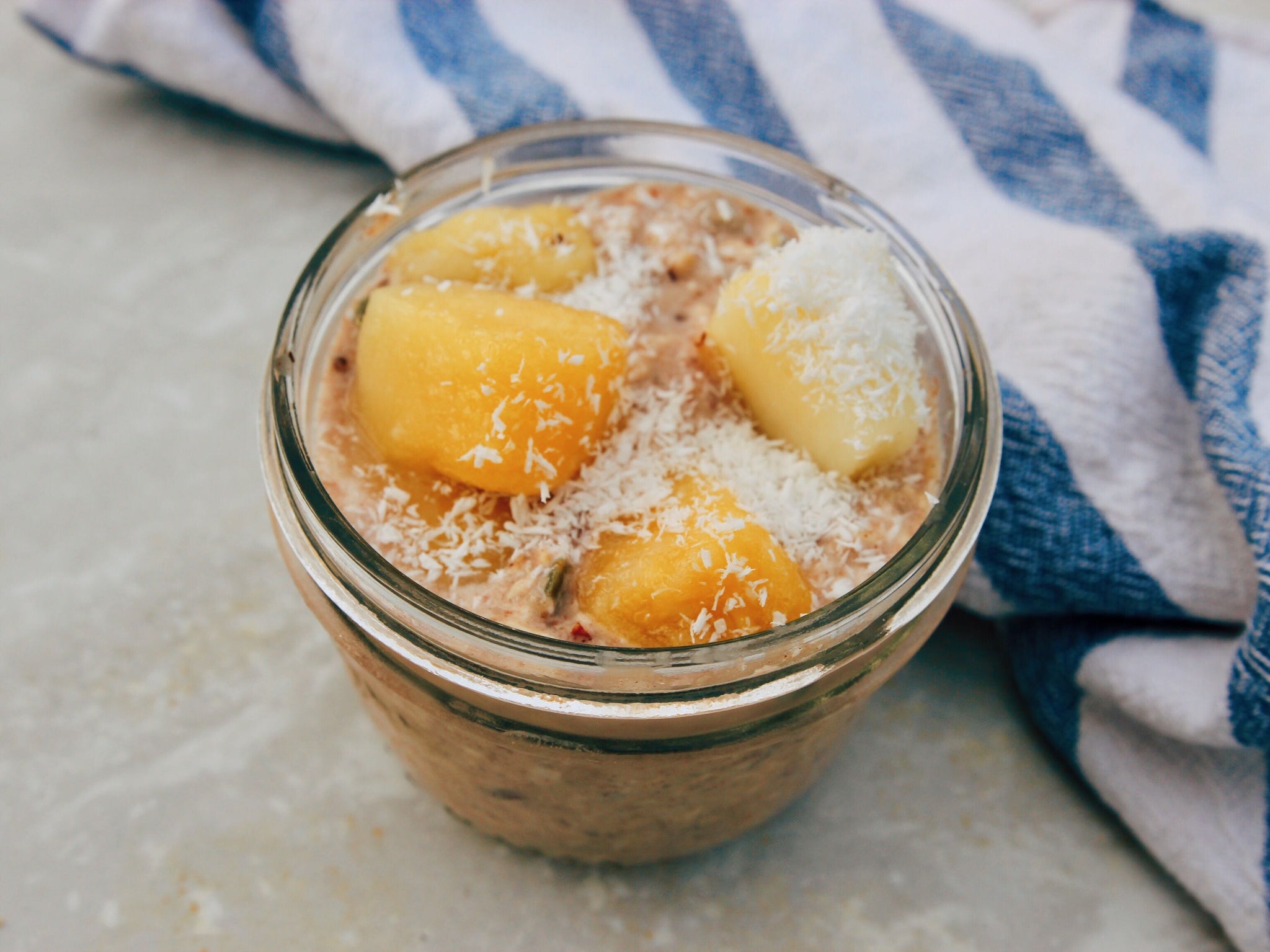 Pineapple ManGO Overnight Oats Recipe
