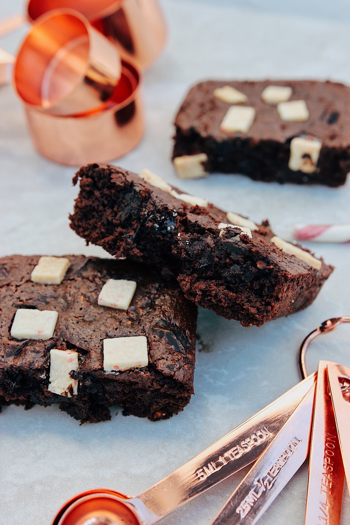 Low-fat Mint Mocha Brownies Recipe