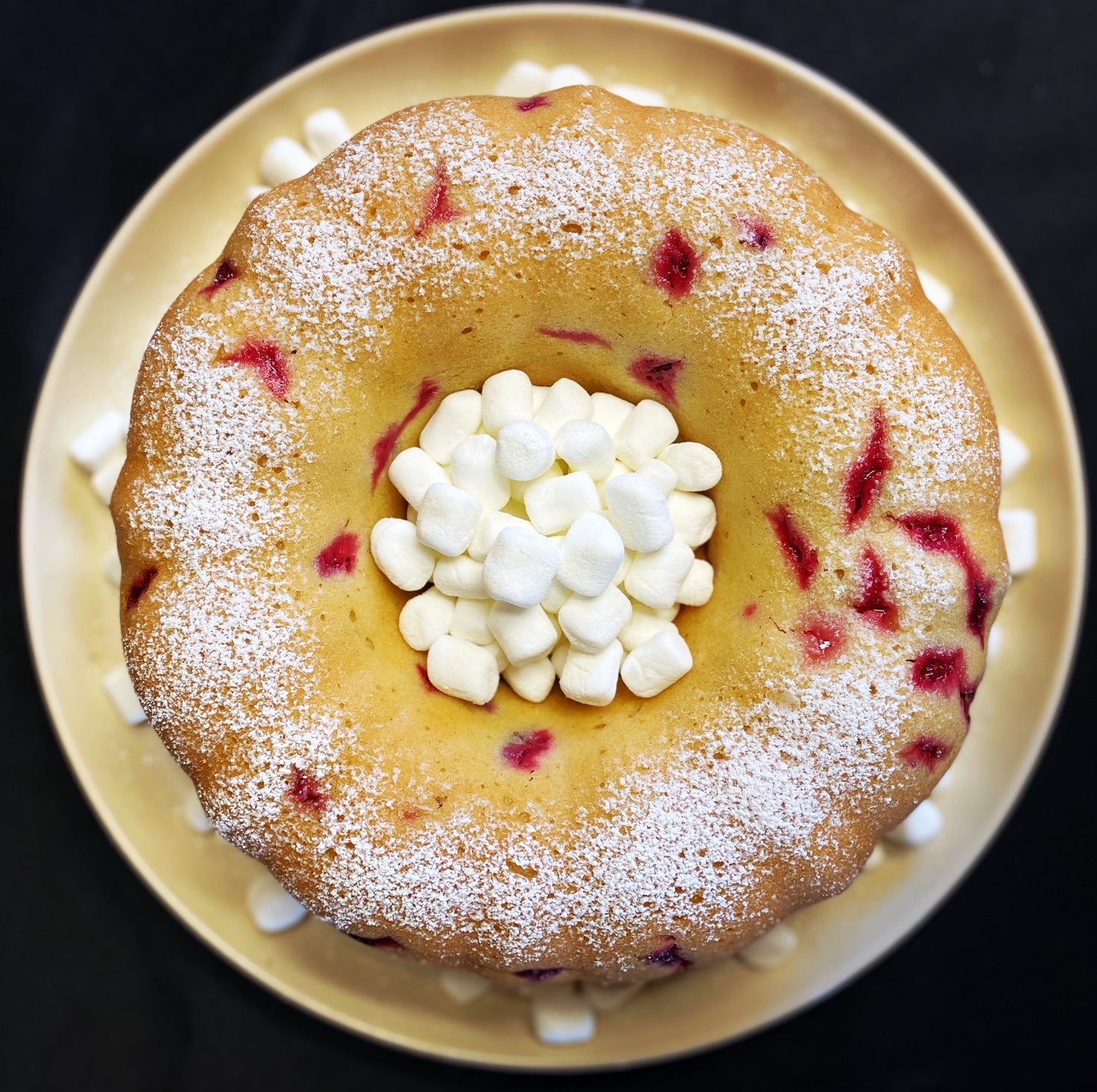 Orange Cranberry Oat Bundt Cake