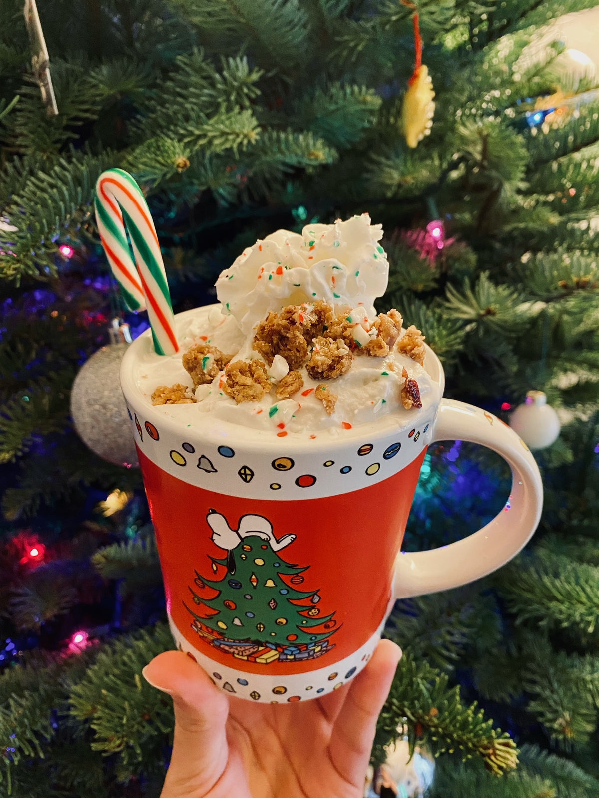 Candy Cane Peppermint Ice Cream Sundae