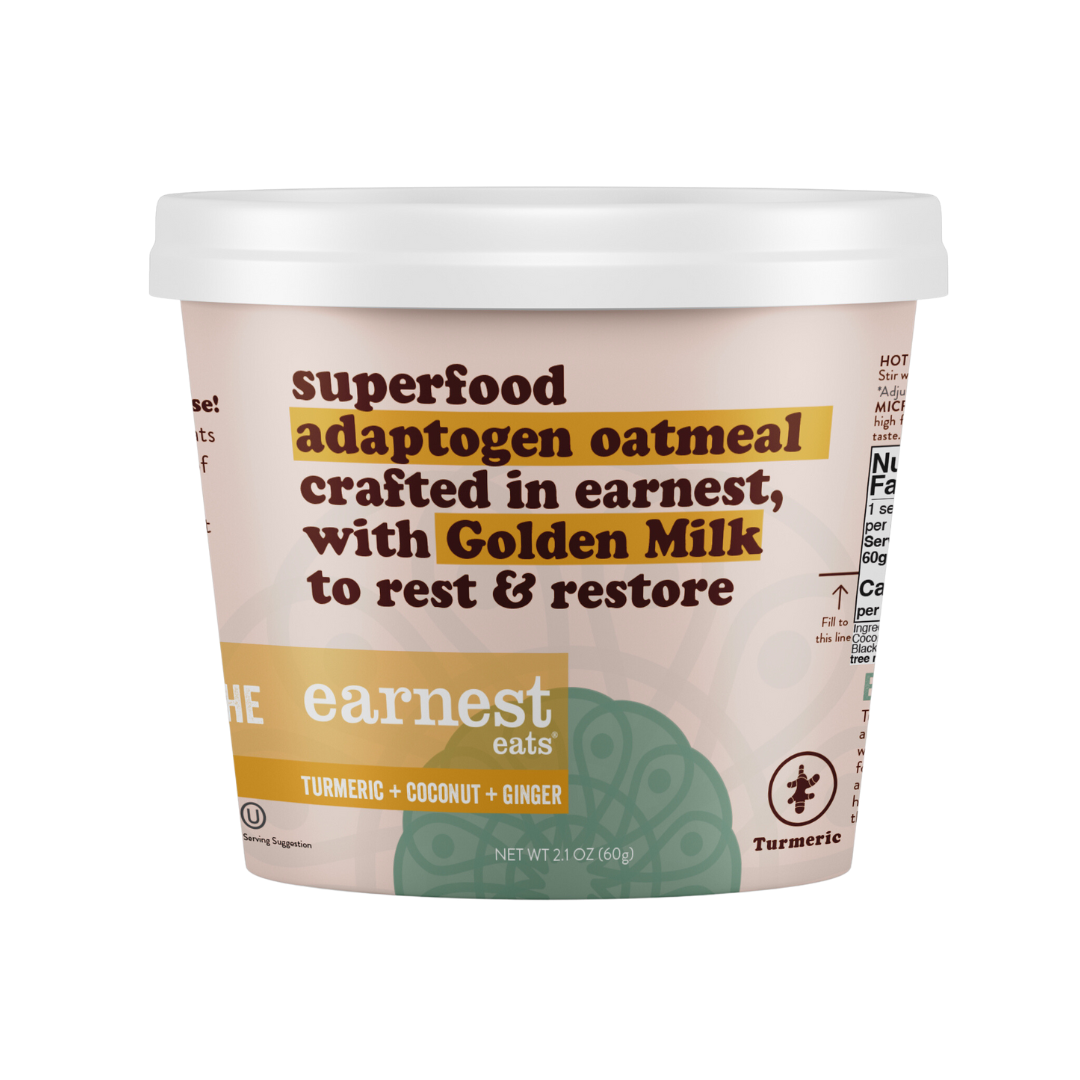 Golden Milk Superfood Adaptogen Oatmeal Cups