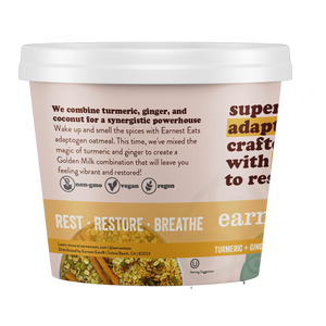 Golden Milk Superfood Adaptogen Oatmeal Cups