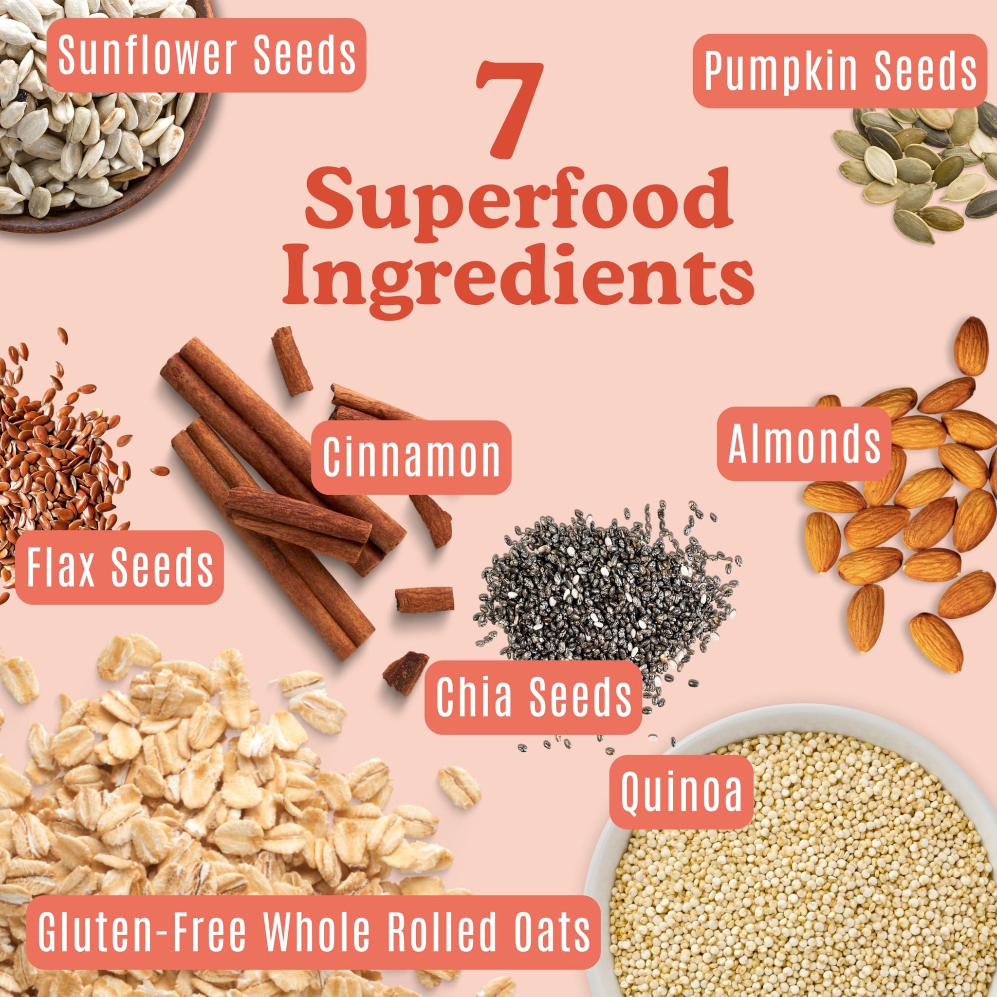 Maple Almond Cinnamon Superfood Oatmeal Cups