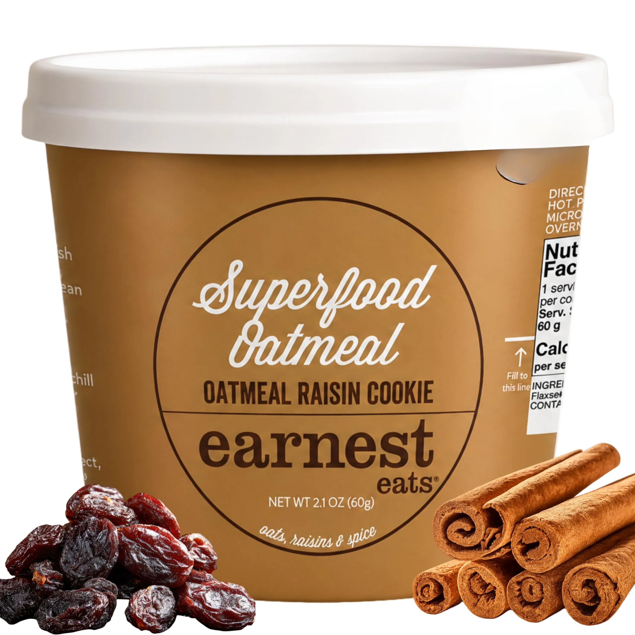 洋楽 Eat'n Good Presents Oatmeal Raisin Cookie Oatmeal Cups – Earnest Eats