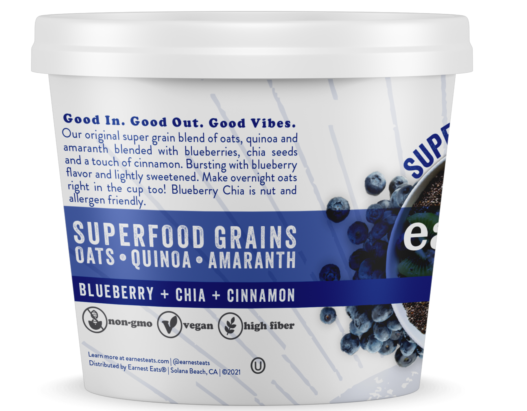 Blueberry Chia Superfood Oatmeal Cups