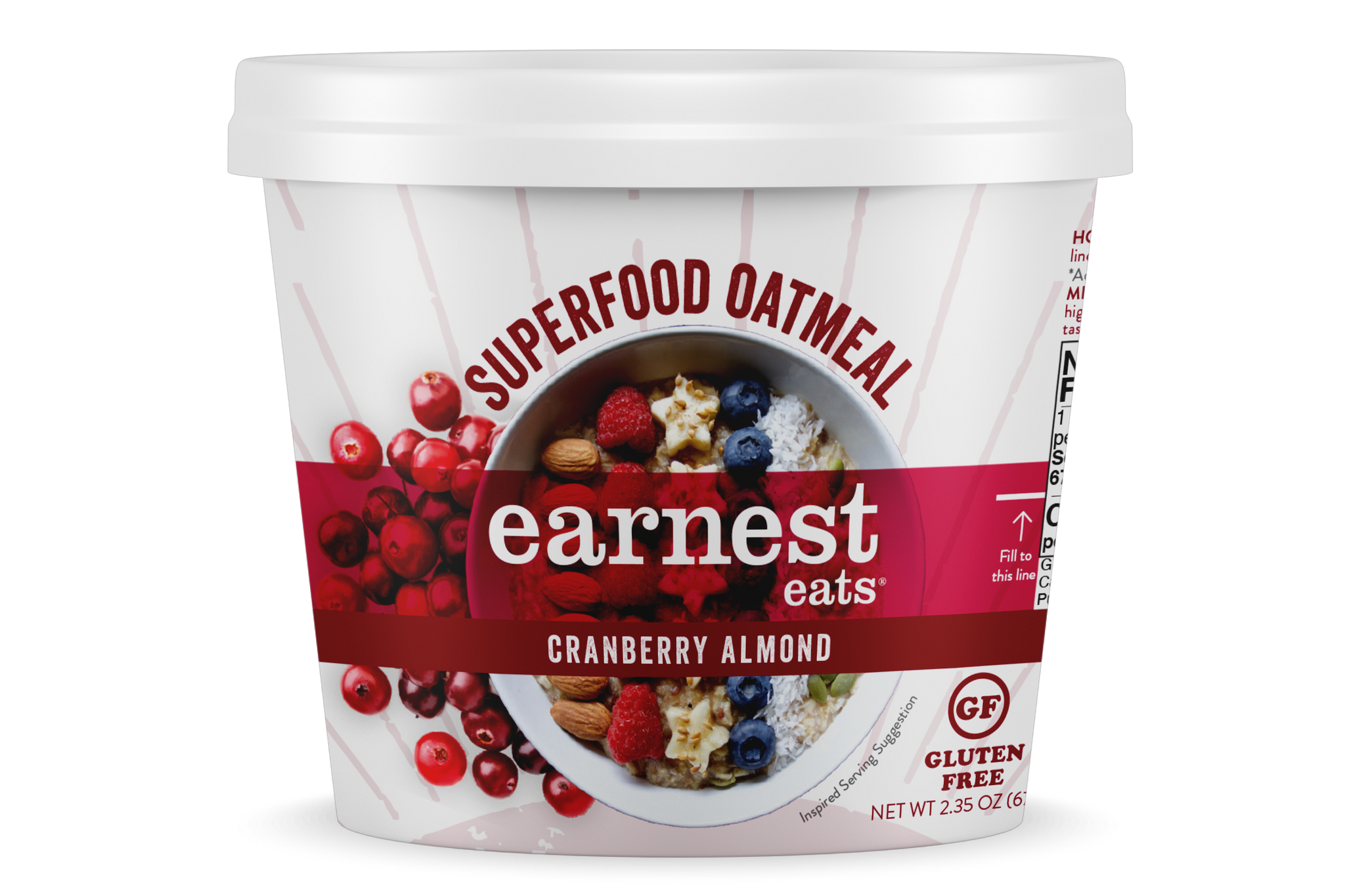 Cranberry Almond Superfood Oatmeal Cups
