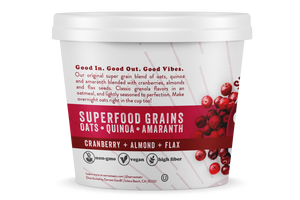 Cranberry Almond Superfood Oatmeal Cups