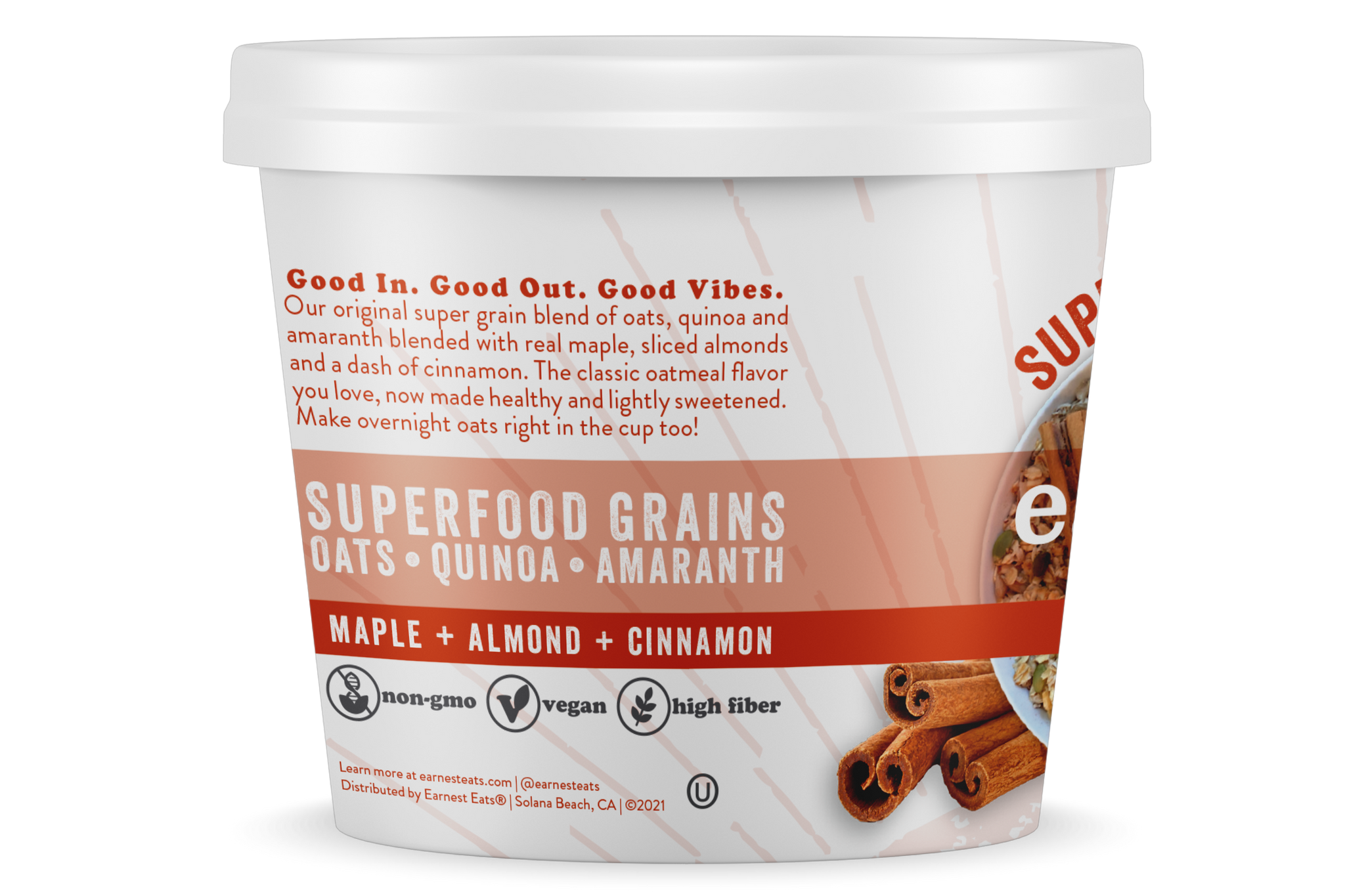 Maple Almond Cinnamon Superfood Oatmeal Cups