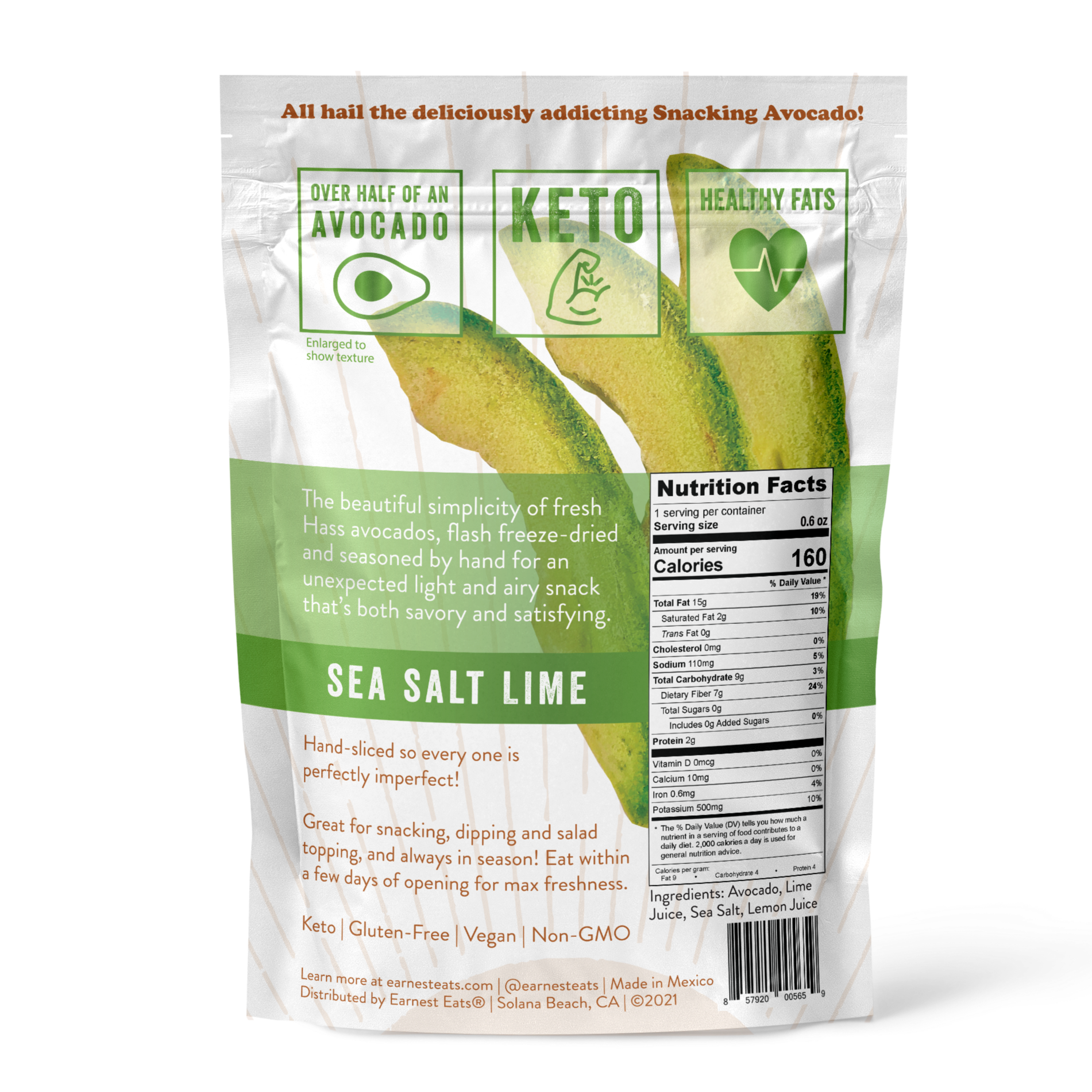 Sea Salt Lime Snacking Avocado